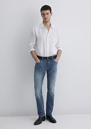 Marcus Lux Black Puslu İndigo Mavisi Jean Pantolon 0035189560