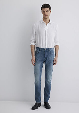 Marcus Lux Black Puslu İndigo Mavisi Jean Pantolon 0035189560