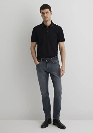 Marcus Mavi Black Puslu Vintage Gri Jean Pantolon 0035189345