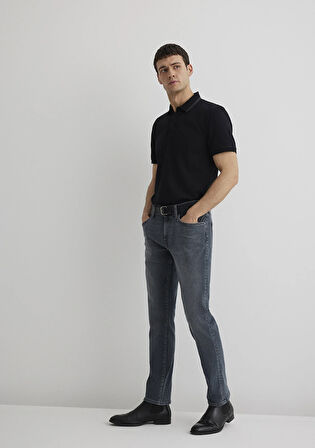 Marcus Mavi Black Puslu Vintage Gri Jean Pantolon 0035189345
