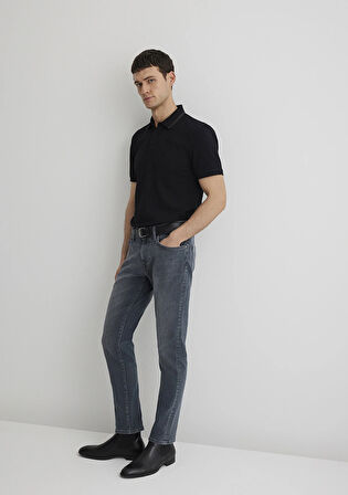 Marcus Mavi Black Puslu Vintage Gri Jean Pantolon 0035189345