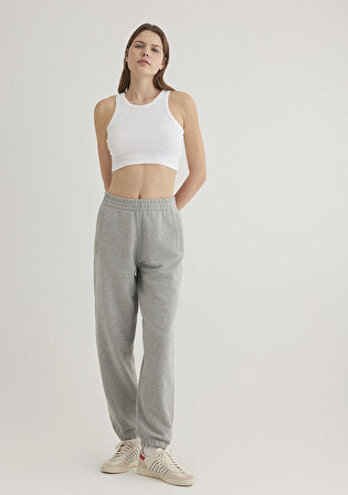 Gri Örme Pantolon 1010955-88468