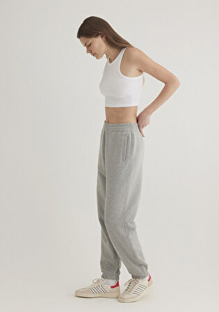 Gri Örme Pantolon 1010955-88468