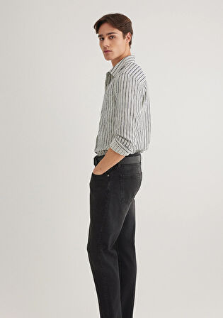 Çizgi Detaylı Beyaz Gömlek 0211425-18790