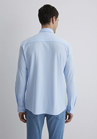 Çizgili Mavi Gömlek 0211404-89506