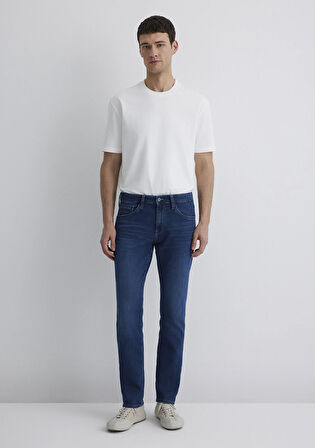 Jake Sporty Koyu İndigo Mavisi Jean Pantolon 0042289280