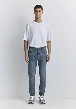 Milan Mavi Black Puslu Mavi-Gri Jean Pantolon 0081089344