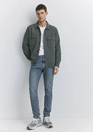 Milan Mavi Black Puslu Mavi-Gri Jean Pantolon 0081089344