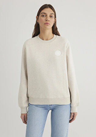 Bisikket Yaka Gri Sweatshirt 1S10296-85438