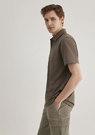 Kahverengi Polo Tişört 0612556-70376
