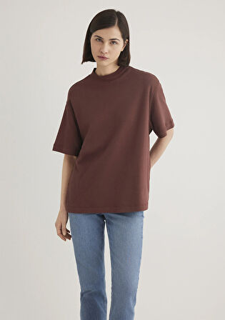 Kahverengi Basic Tişört 1612907-70254