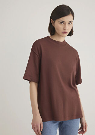Kahverengi Basic Tişört 1612907-70254