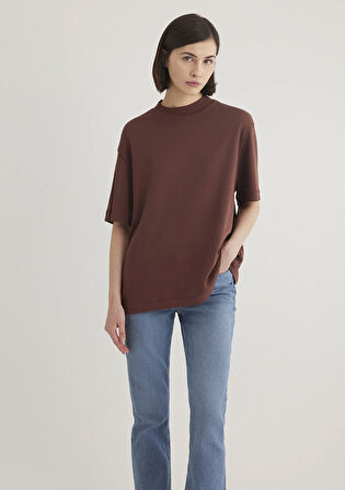 Kahverengi Basic Tişört 1612907-70254