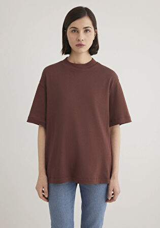 Kahverengi Basic Tişört 1612907-70254