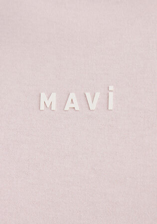 Mavi Baskılı Pembe Tişört 1612518-89200