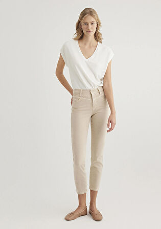 Lux Touch TENCEL TM Ekru Modal Tişört 1612943-70057