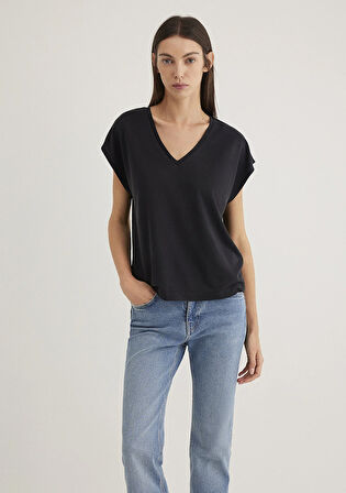 Lux Touch TENCEL TM Siyah Modal Tişört 1612943-900