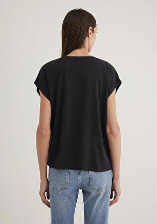 Lux Touch TENCEL TM Siyah Modal Tişört 1612943-900