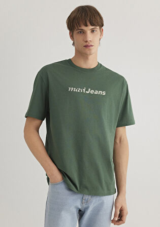 Mavi Jeans Baskılı Yeşil Tişört 0612523-81570
