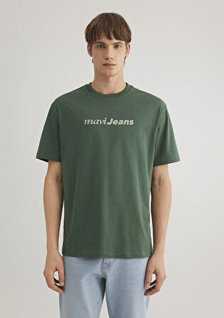 Mavi Jeans Baskılı Yeşil Tişört 0612523-81570