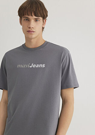 Mavi Jeans Baskılı Gri Tişört 0612523-80020