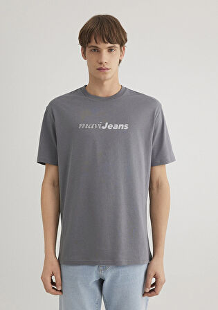 Mavi Jeans Baskılı Gri Tişört 0612523-80020