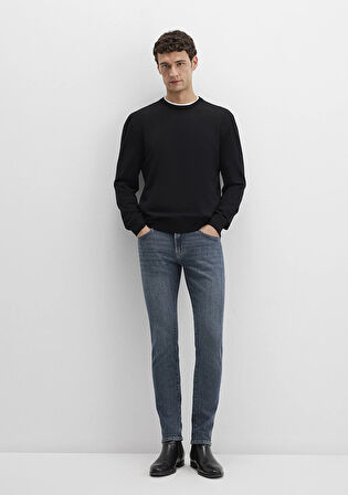 James Mavi Black Puslu Koyu Mavi Jean Pantolon 0042489342