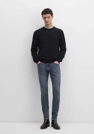 James Mavi Black Puslu Koyu Mavi Gabardin Pantolon 0042489342