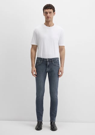 James Mavi Black Puslu Koyu Mavi Gabardin Pantolon 0042489342