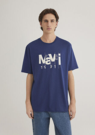 Mavi Logo Baskılı Lacivert Tişört 0612461-70491