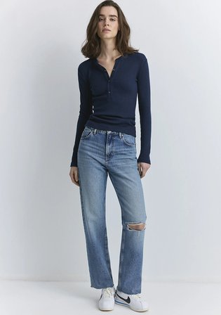 Barcelona Kolej Indigo Mavisi Jean Pantolon 101047-89197