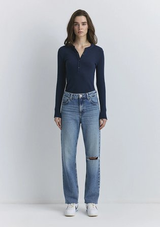 Barcelona Kolej Indigo Mavisi Jean Pantolon 101047-89197