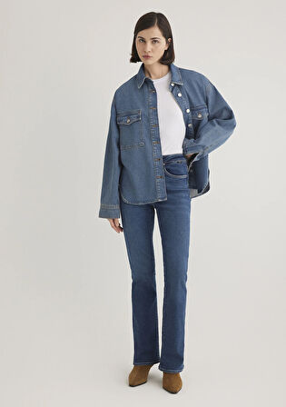 Bekka Classic Denim Indigo Mavisi Jean Gömlek 1211000-89250