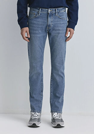 Hunter 90lar Puslu Vintage Açık Mavi Jean Pantolon 0020289268