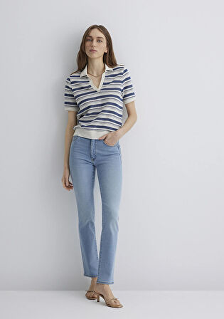 Kendra Gold Luxury Vintage Açık Mavi Jean Pantolon 1074689170