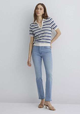 Kendra Gold Luxury Vintage Açık Mavi Jean Pantolon 1074689170