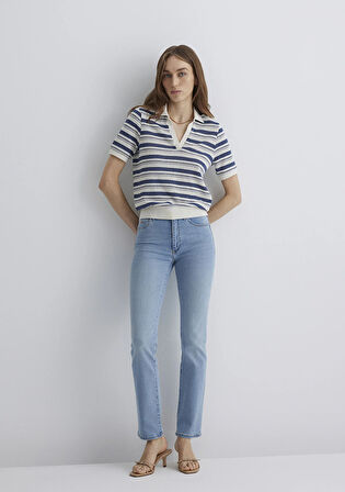 Kendra Gold Luxury Vintage Açık Mavi Jean Pantolon 1074689170