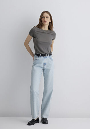 Leila Mavi Premium Buz Mavi Jean Pantolon 1010600-89581
