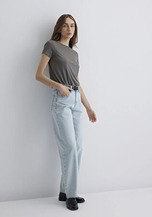 Leila Mavi Premium Buz Mavi Jean Pantolon 1010600-89581