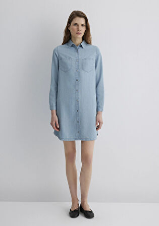 Liz Casual Açık Mavi Jean Elbise 130656-89576
