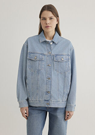 Luna 90lar Açık Mavi Jean Ceket 1110177-89165