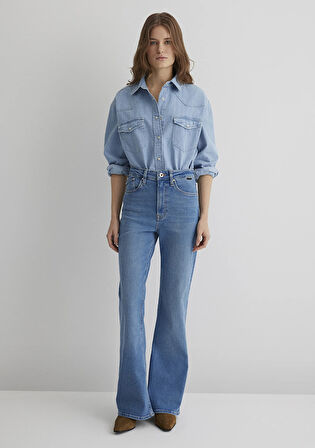 Los Angeles Gold Shape Indigo Mavisi Jean Pantolon 1010349-89225