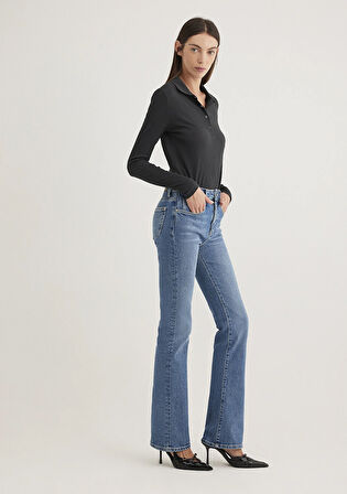 Maria Gold Premium Indigo Mavisi Jean Pantolon 101225-89220