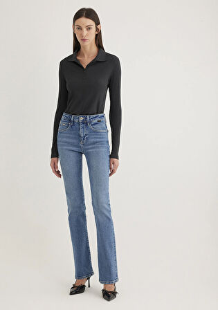 Maria Gold Premium Indigo Mavisi Jean Pantolon 101225-89220