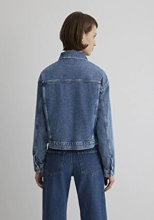 Megi Mavi Premium Indigo Mavisi Jean Ceket 1110389-89162