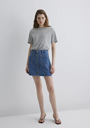 Silvana Gold Premium Indigo Mavisi Jean Etek 1310404-89219