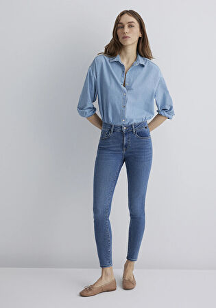 Tess Gold Luxury Vintage Indigo Mavisi Jean Pantolon 100328-89570