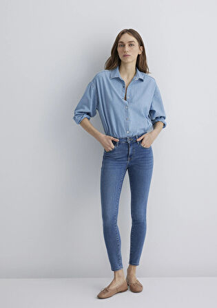 Tess Gold Luxury Vintage Indigo Mavisi Jean Pantolon 100328-89570