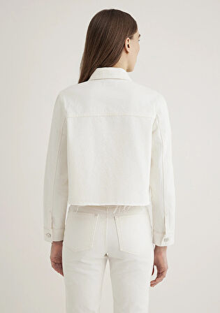 Thalia Mavi Premium Beyaz Jean Ceket 1110289-89161