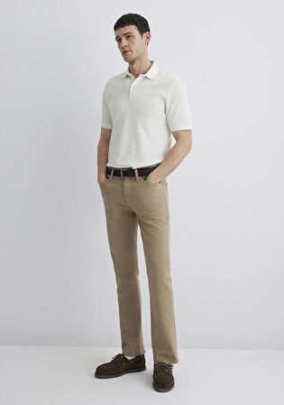 Martin Koyu Bej Comfort Gabardin Pantolon 0037889453
